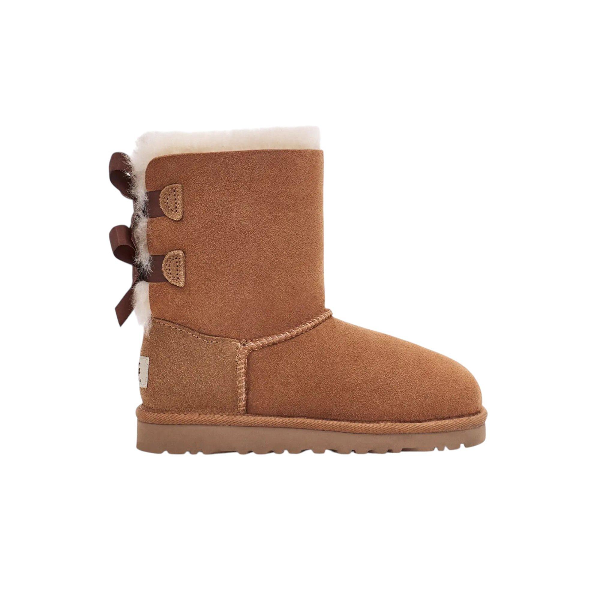 UGG Bailey Bow II "Chestnut" Grade School Girls' Boot - BROWN